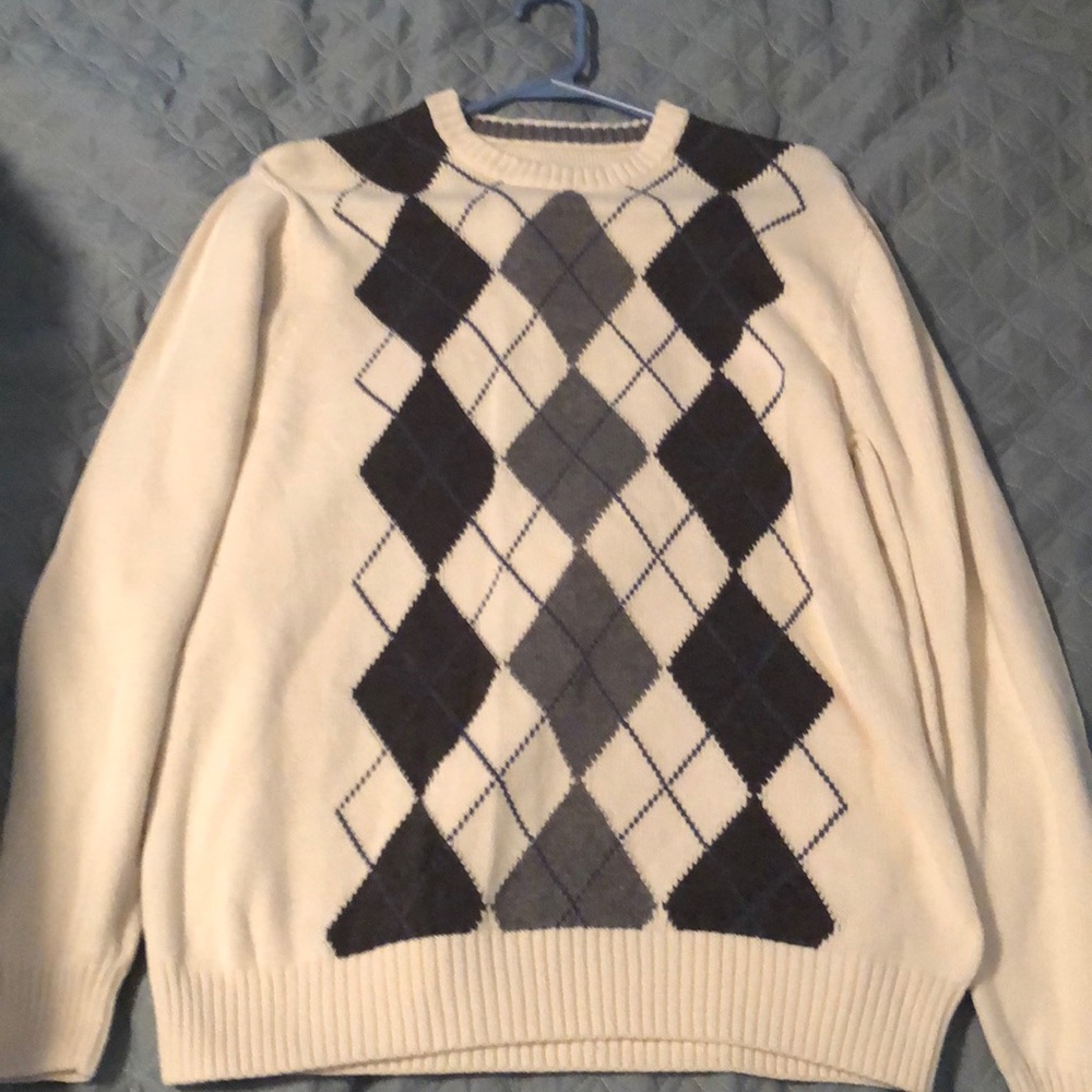Saddlebred Cream Patterned Sweater
